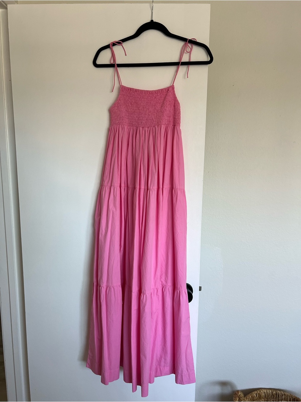SWF Pink Maxi Sundress with Tie Straps - Women